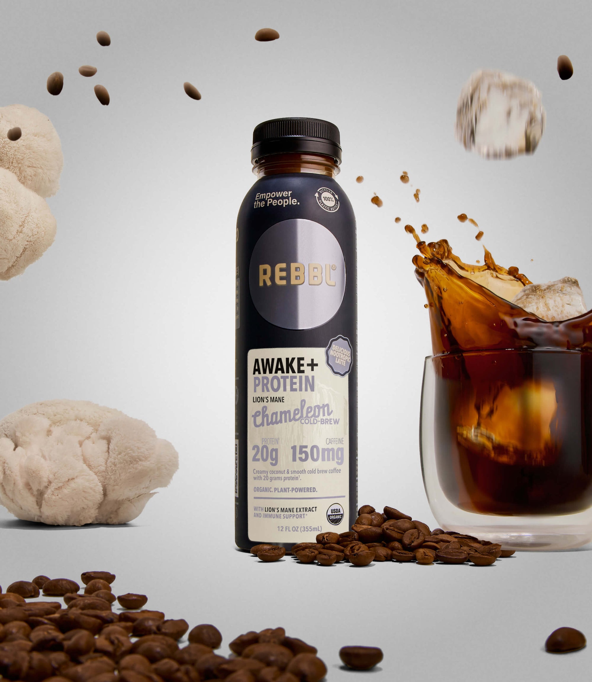 Awake+ Protein Lion’s Mane Cold Brew Latte