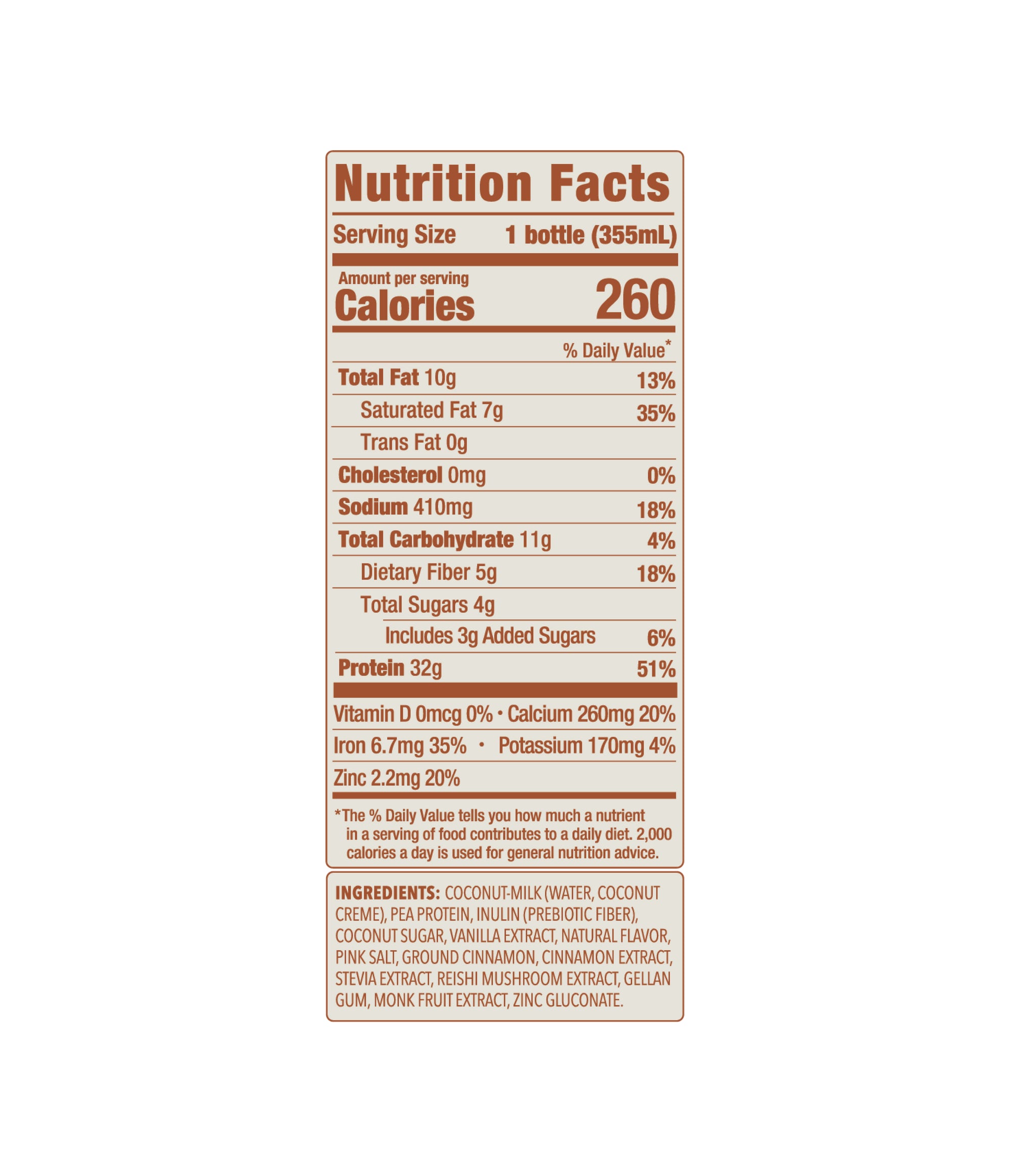 32g Churro Protein Shake