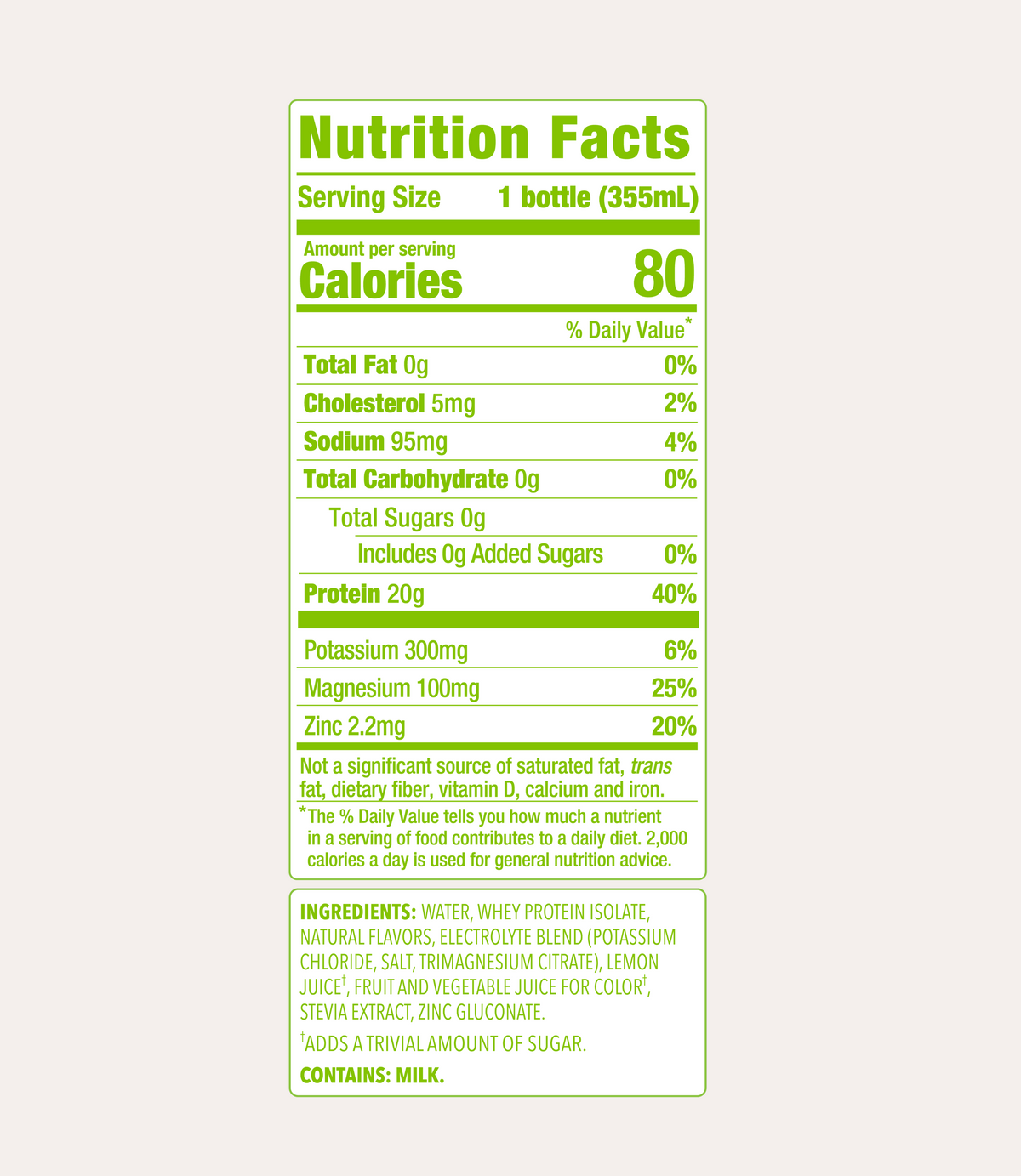 CLEAR Lemon Lime 20g Whey Protein