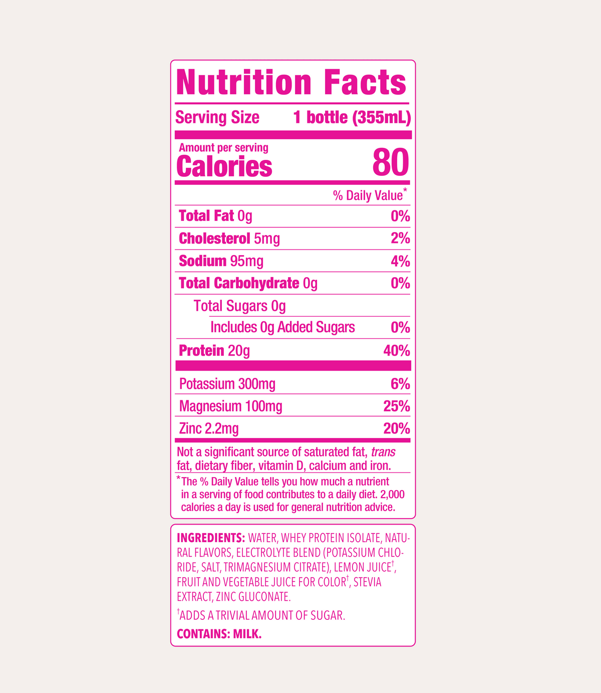 CLEAR Mixed Berry 20g Whey Protein