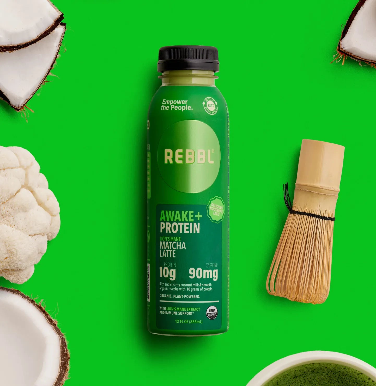Awake+ Protein Lion’s Mane Matcha Latte – REBBL, Inc.